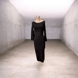 Chic Black Long Sleeve Dress